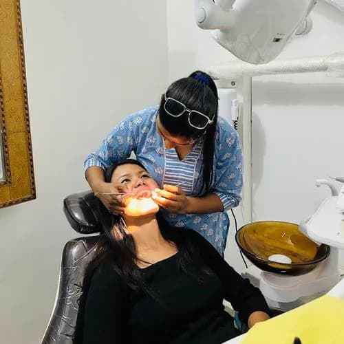 Modern dental surgery equipment room