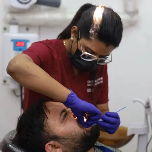 Happy patient smile check-up dental clinic Lucknow